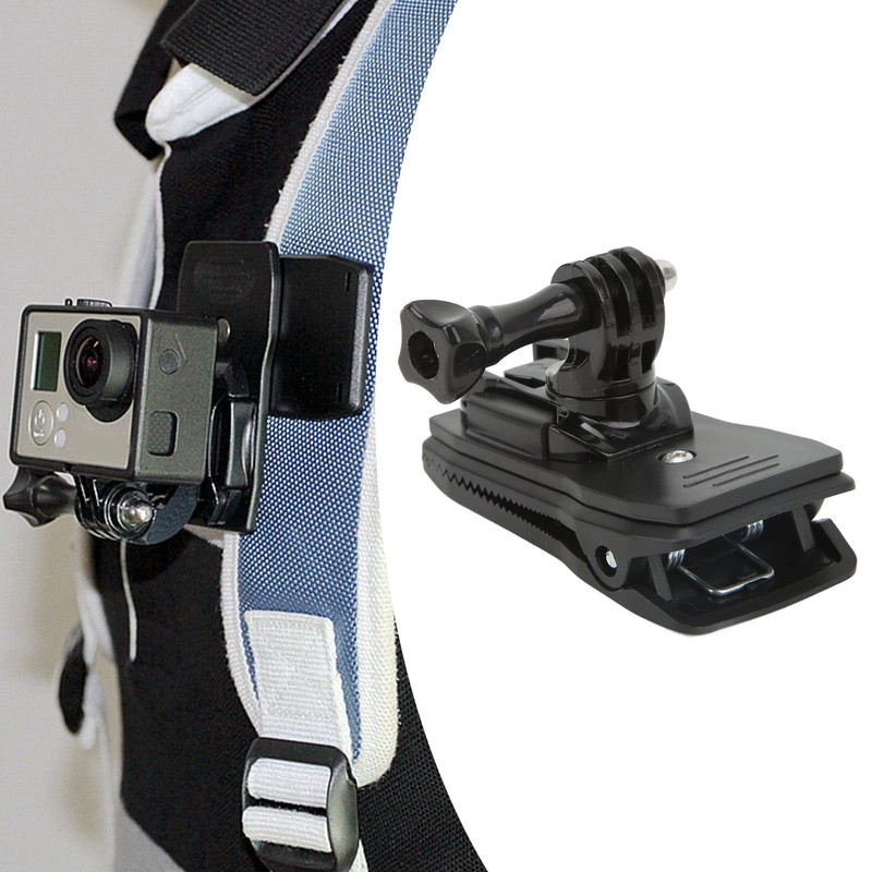 Backpack Shoulder Strap Mount Camera with Adjustable Shoulder Pad and