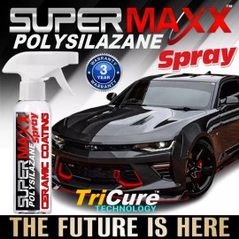 SUPERMAXX CERAMIC CAR COATING SPRAY POLYSILAZANE TRICURE 9H CERAMIC CAR WAX "HIGH GLOSS