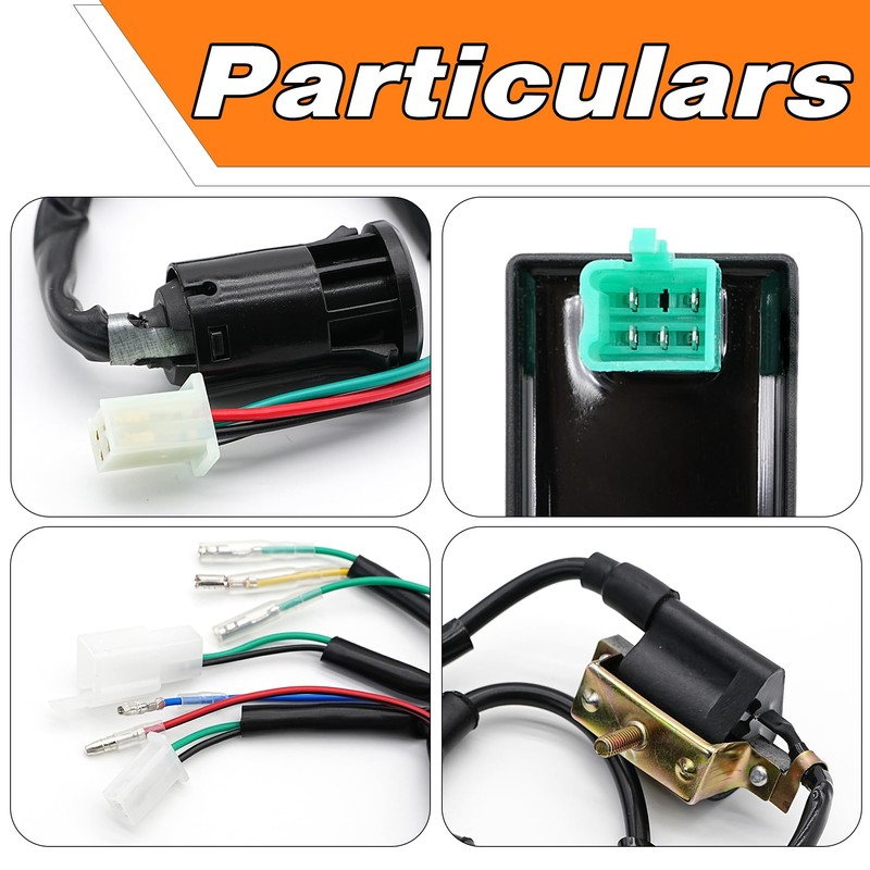 LEVANLIGHT 5 Wiring Loom Kill Switch Coil CDI Spark Plug