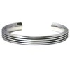 Titanium 10MM Cuff Bangle w/ 3 Lines