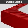 Prime Linens Extra Deep 30Cm Plain Fitted Sheet, Elastic Pocket