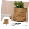 VILLFUL 1pc Creative Kraft Paper Pen Container Pot Cover for
