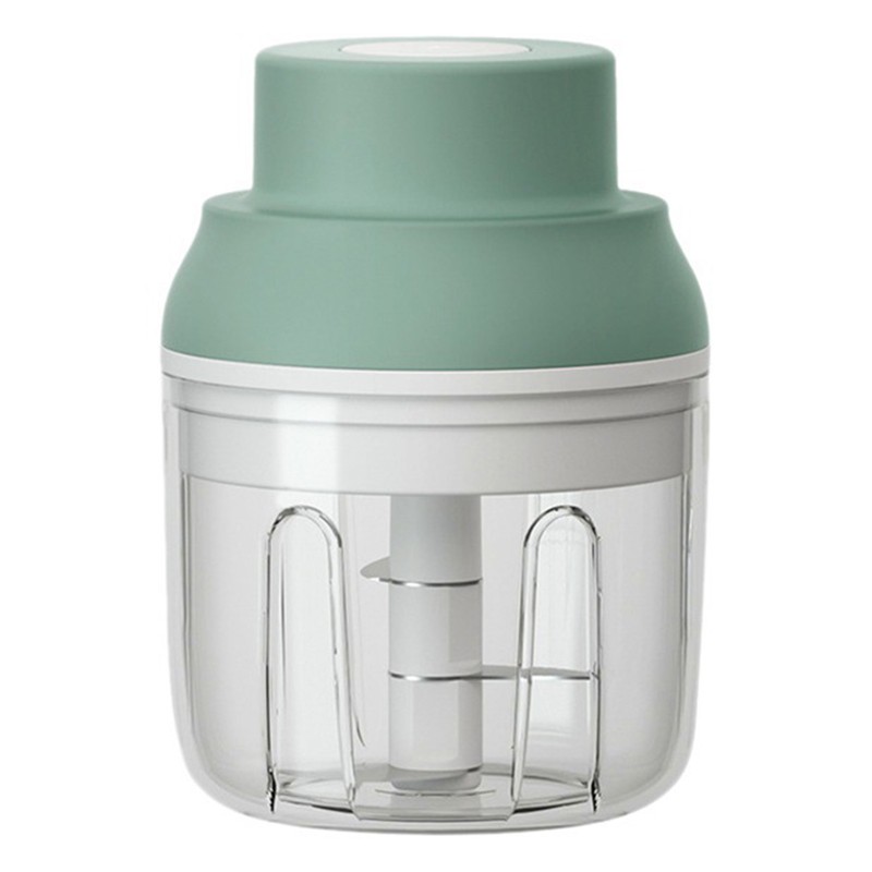 Electric Garlic Chopper USB Charging Cordless 3 Blades Garlic Masher