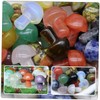 IWOWHERO Set of 20 Small Mushroom Ornaments Crystal Mini Mushrooms