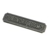 Oakcrafts Cast Iron Laundry Room Door Sign - 145mm x