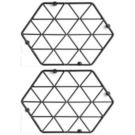 Metal Trivet (30x23cm) - Premium Heat Protection for Kitchen & Dining Countertops Hot Pot Stand, Table Coaster, Dish Trivet (2 Pack)