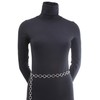 collezione alessandro Keola Simple Chain Belt with Small Round Rings,