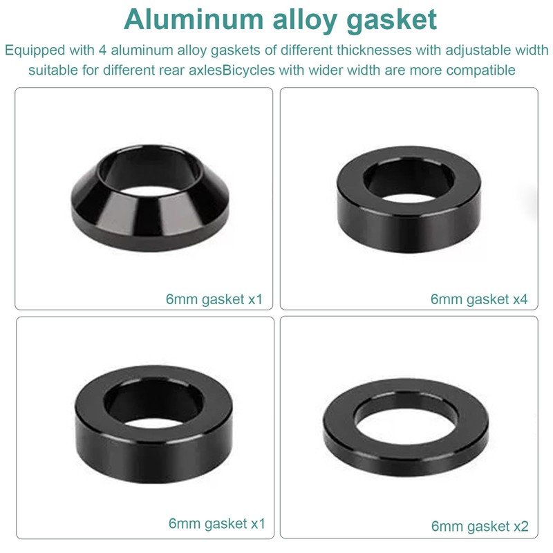 Thru Axle Adapter M12, 164-174 mm Thru Axle with Bicycle