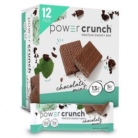Power Crunch Protein Energy Wafer Bar – Chocolate Mint (12-Pack)