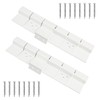 Trailer Rv Door Hinges Replacement Parts 198295 Hinge Assembly (White)