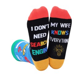 IRISGOD Funny Nerd Socks | Cool Stocking Stuffers | Holidday Gifts For Men and Women