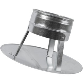 Vent Systems 150 mm / 6" Inch Galvanized Steel Roof Vent Cowl - Pipe Cap for All-Seasons - Stove Pipe Cover with Hat - Pipe Top for Chimney, Stove, Fireplace, Boiler - Rain Protector - Pipe Insulation
