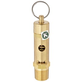 Dixon SV150HD Brass Heavy Duty High Capacity Safety Pop-Off Valve, 1/2" NPT Male, 150 psi Set Pressure