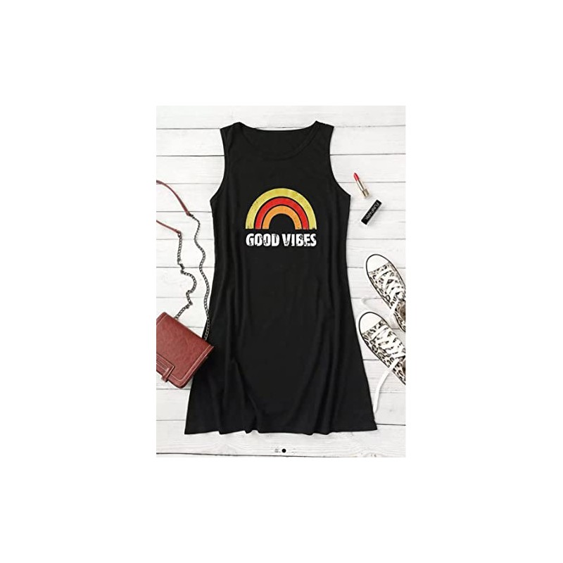 Sun Salt Sand Coconut Tree Tank Mini Dress for Women