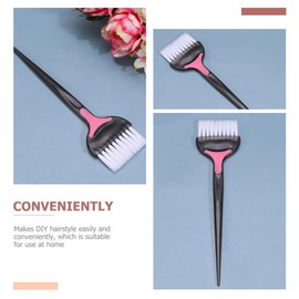 Beavorty 5pcs hair color brush hair bleach kit hair stylist supplies hair coloring brush hair dye brush and bowl hair dye applicator brush beard dye brush hairdressing tool single sided abs