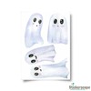 Stickerscape Halloween Window Stickers (Cute White Ghosts - 1 Sheet)
