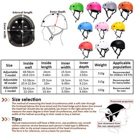 Aublinto Bicycle Helmet for Children, Balance Bike Helmet, Suitable for Boys and Girls, Bicycle Helmet for Daily Use, Skateboard Helmet Men Women, Skateboard Riding Helmet, Skateboard Helmet