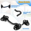 2 Pack Hook and Eye Latch - 3 Inch Cabin