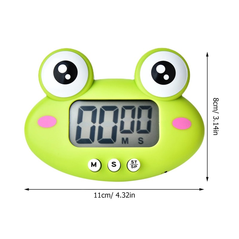 FELTECHELECTR Adorable Cartoon Timer Frog Household Countdown Clock Student Learning