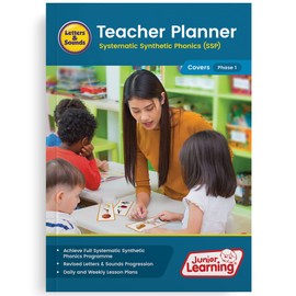 Junior Learning Teacher Planner Phonemic Awareness, Letters and Sounds, Language Development, for Pre-K Class, for Classroom or Home School use