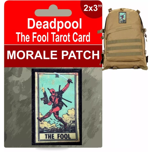 Deadpool The Fool Tarot Card Morale Patch Tactical Military Army