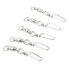 50Pcs High Strength Fishing Snap Swivels Stainless Steel B Type