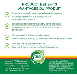 Jamieson 100% Complete Kids Chewable Multi 60 Tablets