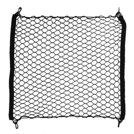 Vidsmow Luggage Net Car Boot Net 70 x 70 cm with 4 Hooks, Boot Net for Luggage Fixing, Elastic Net for Boot Motorhome SUV Car, Separation Net Storage Net Car Universal