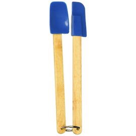 Norpro 2-Piece Mini Spatula Set, Blue, 8" x 1.25" x 1.5"