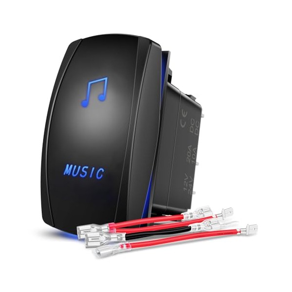 Nilight Nilight Music Rocker Switch Led Light Bar 5 Pin