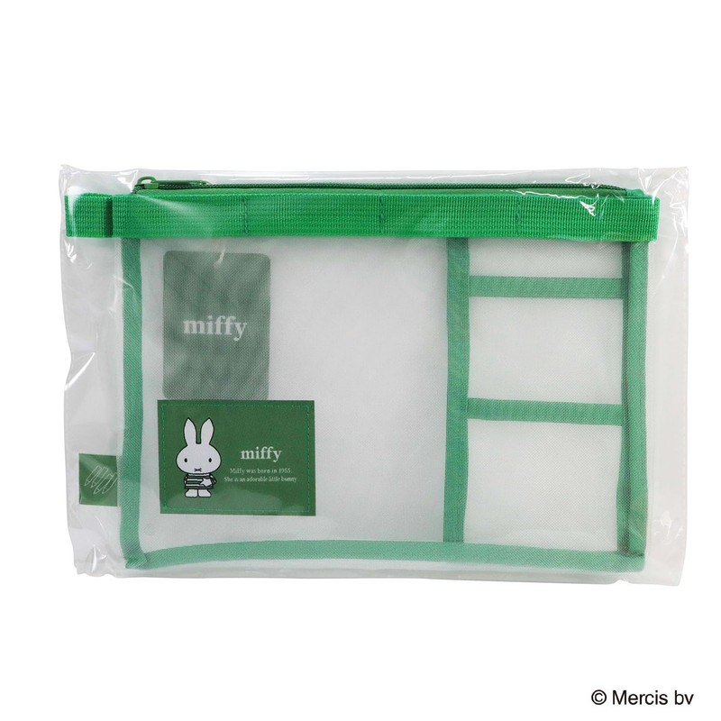 Kutsuwa Miffy Stationery Case C Green Pencil 1 Piece MF985C