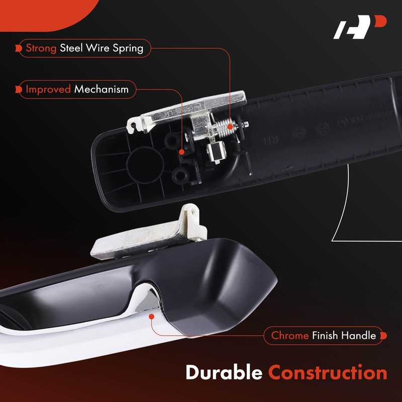 A-Premium Rear Left Driver Side Exterior Door Handle Compatible with