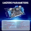 Seloky LM2596 Adjustable DC-DC Step-Down Buck Converter Module with LED
