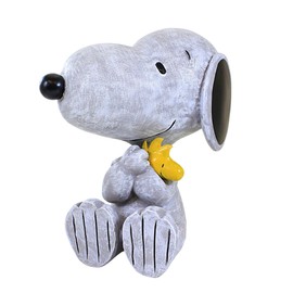 Roman Snoopy and Woodstock Garden Statue, 8.75-inch Height, Resin, Stone Mix, Home, Garden, Outdoor