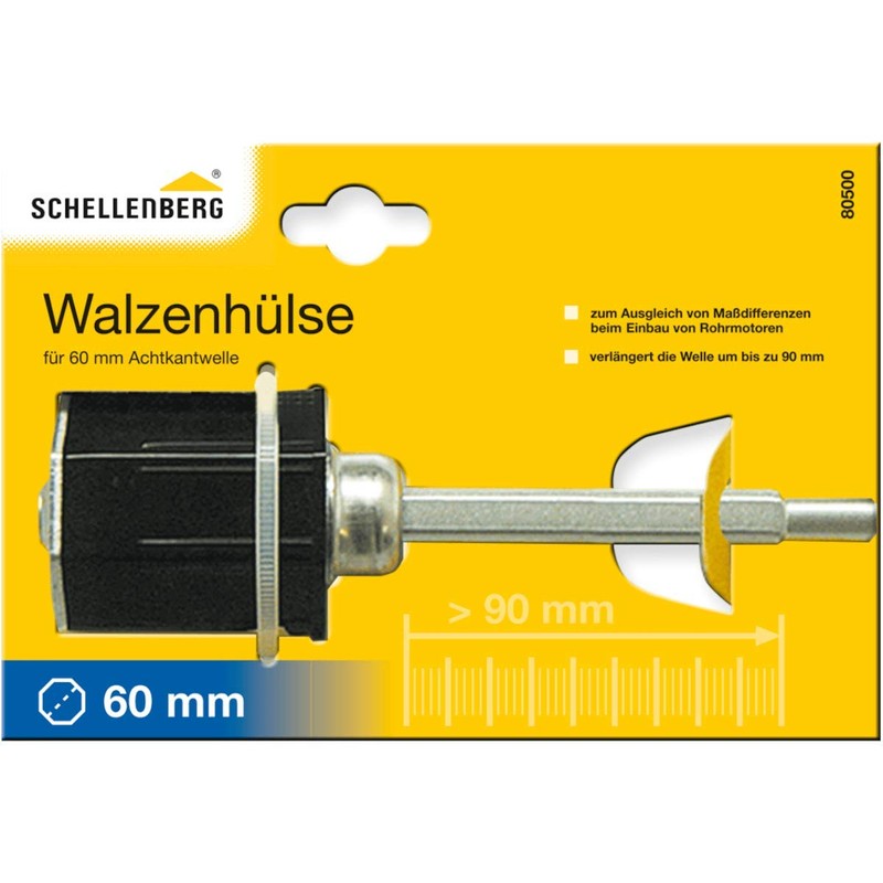 Schellenberg 80501 Manicotto a rulli tapparelle estensibile, per rullo avvolgitore