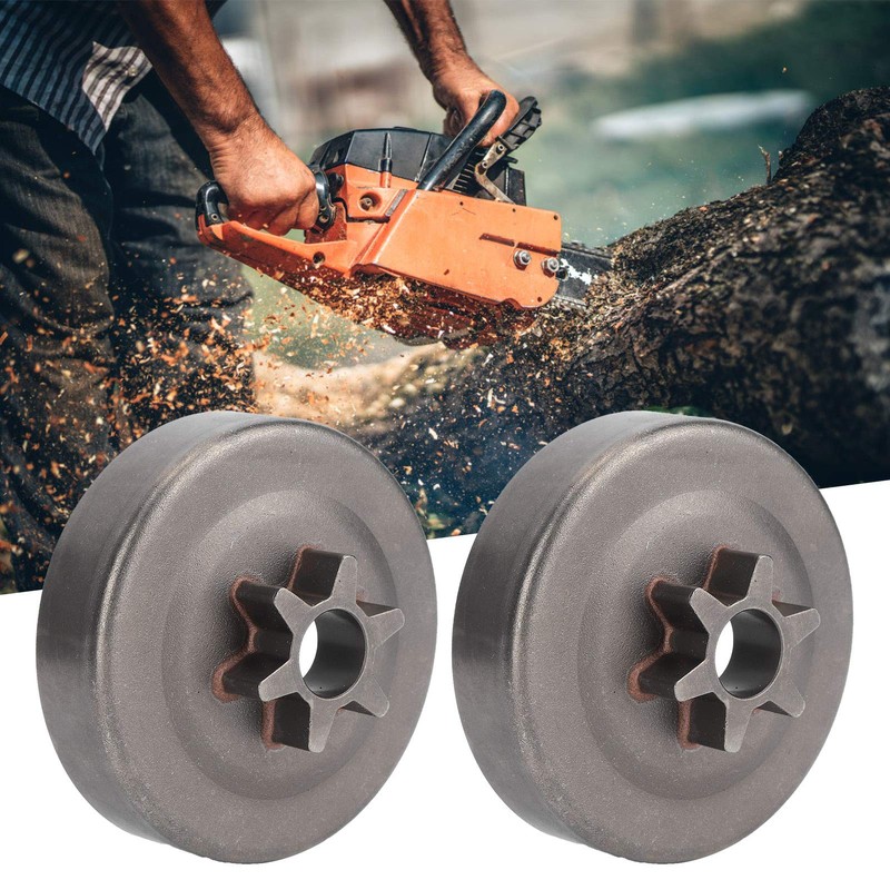 CHICIRIS Chainsaw Parts, Chainsaw Clutch Drum Sprocket Kit Fit for