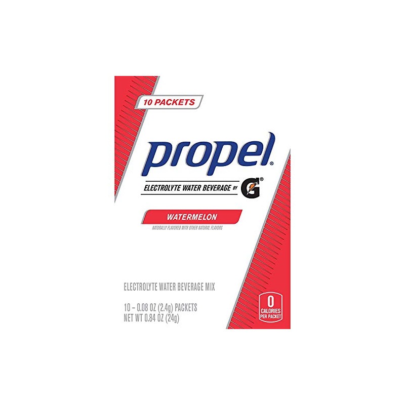 Propel Powder Packets Watermelon with Electrolytes Vitamins and No Sugar,