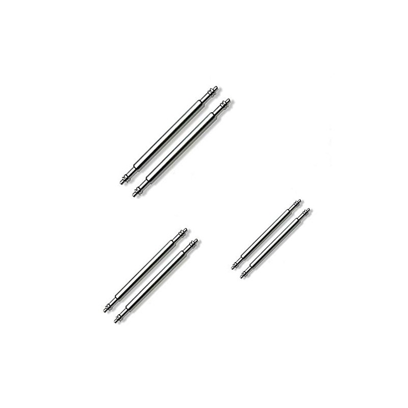 6 x Watch Strap Spring Bars Pins 3 Different Sizes