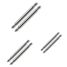 6 x Watch Strap Spring Bars Pins 3 Different Sizes in 1 Pack Double Flanged Replacemant Bar (18mm 20mm 22mm)