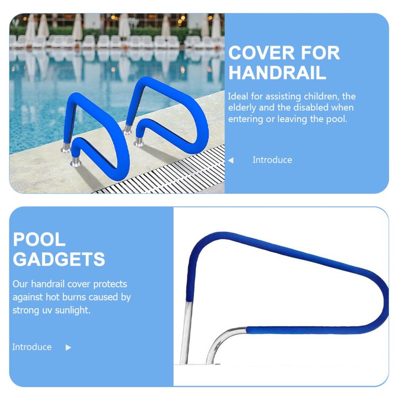 ORFOFE Indoor Pool Handrail Cover Neoprene for Safe Swimming Non