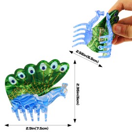Biiange Peacock Claw Clips, Acetate Hair Clips, Animal Shape Hair Jaw Clips,Small Peacock Bird Claw Clip, Cute Acetate Hair Clips for Hair Women