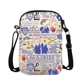 ZJXHPO Law TV Show Inspired Cross Body Bag Crime Show Messenger Bag True Crime Lover Gift True Crime Carry On Bag (C-Order CB)