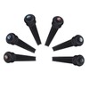6Pcs Ebony Bridge Pins With Abalone Shell for Acoustic Folk