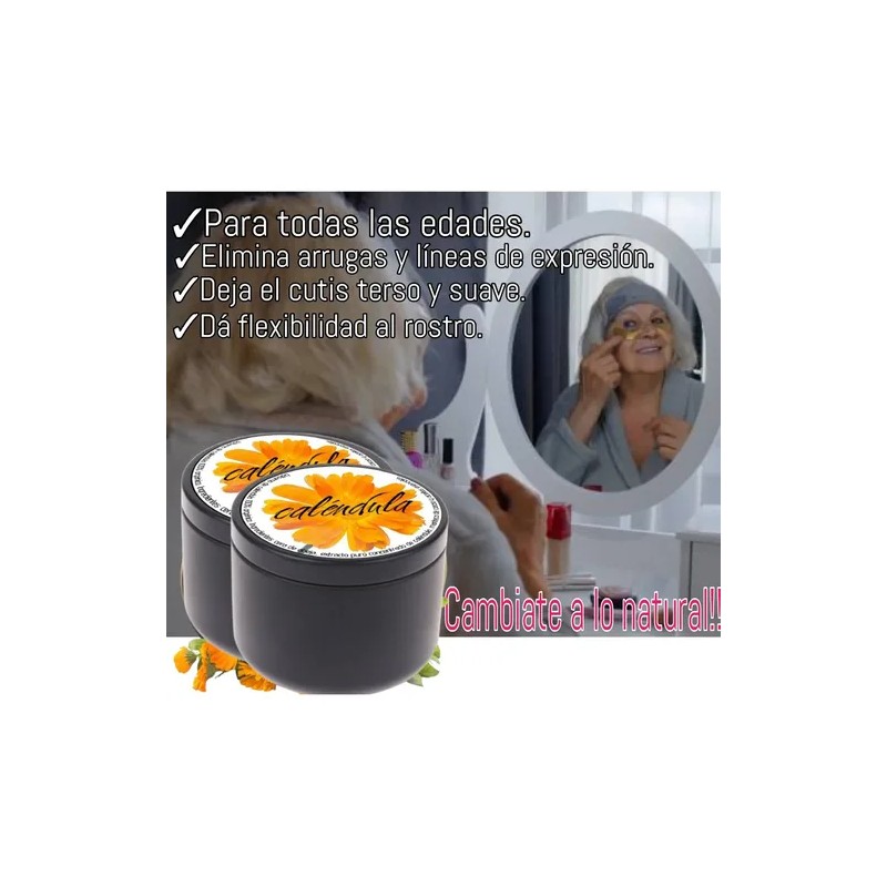 Crema Bálsamo De Caléndula Concentrada Natural 2 Pzs Kit