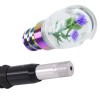 Unbranded Clear Crystal Glitter Real Purple Flower Automatic Gear Transmission