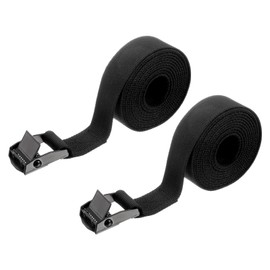 HARFINGTON 2pcs Straps Tie Downs 3.28 ft x 0.98" 551lb Safe Work Load Cargo Lashing Straps for Cargo Moving Trucks Luggage, Black