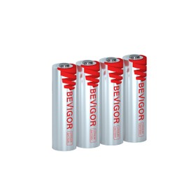 BEVIGOR AA Lithium Batteries 4Pack Basic, 3000mAh 1.5V Double A Lithium Battery, Longer Lasting AA Batterie for Blink Camera Smart Lock Deadbolt, Aralm System etc High-Tech Devices, Non-Rechargeable