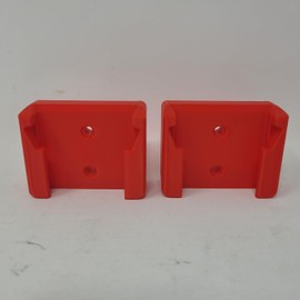 Fits Milwaukee M18 Battery Holder Mount Red 2 Organizers