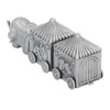 Baby Teeth Organizer Elephant Carriage Keepsake Box Metal Collection Container