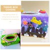 Alipis Box of 4 DIY Tissue Box Unfinished Tissue Box